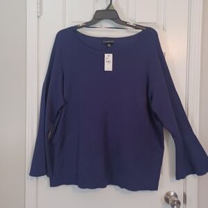 NEW Lane Bryant Crew Neck Sweater W/bell Sleeve Cuffs Plus Size 22/24 /